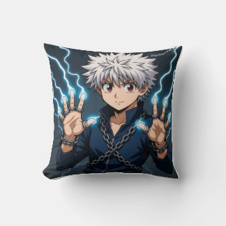 Anime kussen met bliksem aura