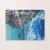 Anime Kustdorp Legpuzzel – Zeekuststroom (Horizontaal)