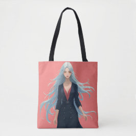 Anime Lady Love Canvas tas
