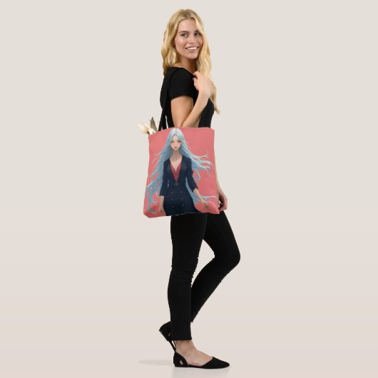 Anime Lady Love Canvas tas (Op model)