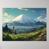 Anime Landscape Poster (Voorkant)