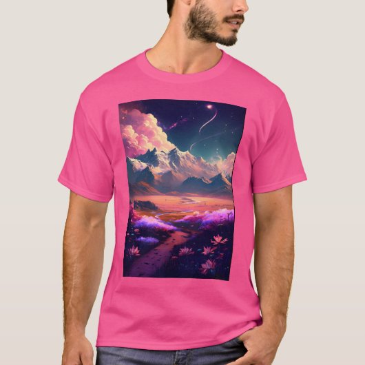 Anime Landscape T-shirt (Voorkant)