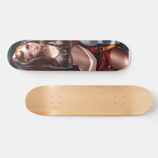 Anime lang haarheet ontwerp persoonlijk skateboard (Horizontaal)