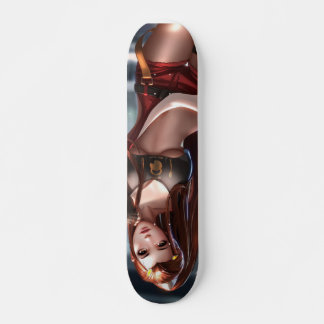 Anime lang haarheet ontwerp persoonlijk skateboard