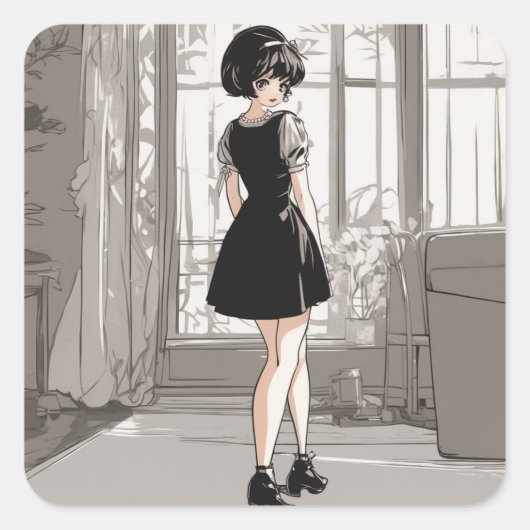 anime lbd Sticker anime elegantie ontketend (Voorkant)