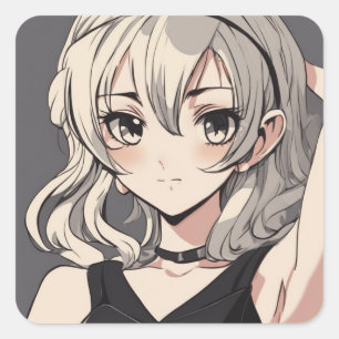  Anime LBD Sticker - Elegant design