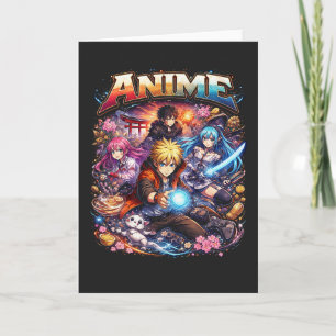 Anime Legenden Feestdagen Kaart