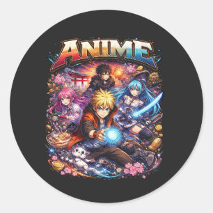 Anime Legenden Ronde Sticker