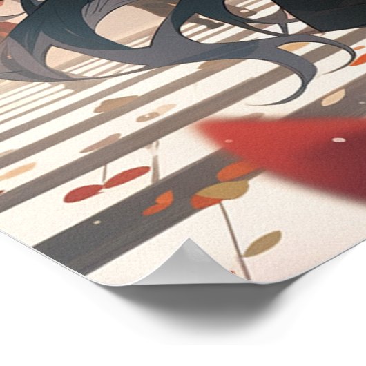 Anime lesbische kathedraal bruiloft poster (Hoek)