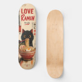 Anime Liefde Ramen Kat Skateboard Dek (Voorkant)