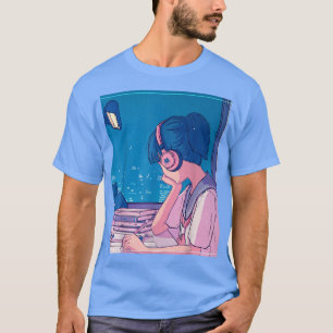Anime Lofi Girl Retro 90s esthetische Japanse otak T-shirt