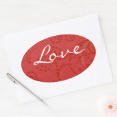 Anime Love - Personalize - Ovale Sticker (Envelop)