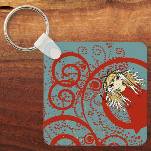 Anime Love - Personalize - Sleutelhanger (Voorkant)