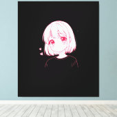 "Anime Love Vibes" Canvas Afdruk (Insitu (Houten vloer))