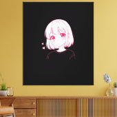 "Anime Love Vibes" Canvas Afdruk (Insitu (Woonkamer))