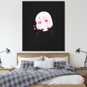 "Anime Love Vibes" Canvas Afdruk (Insitu (Slaapkamer))