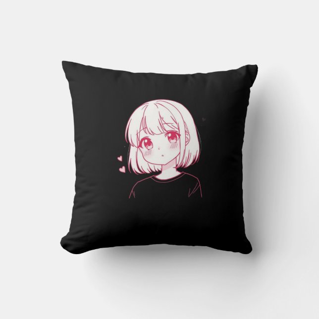 "Anime Love Vibes" Kussen (Voorkant)