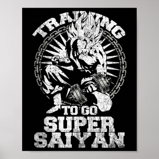 Anime Lover Bodybuilder Funny Workout Fitness Gym Poster (Voorkant)