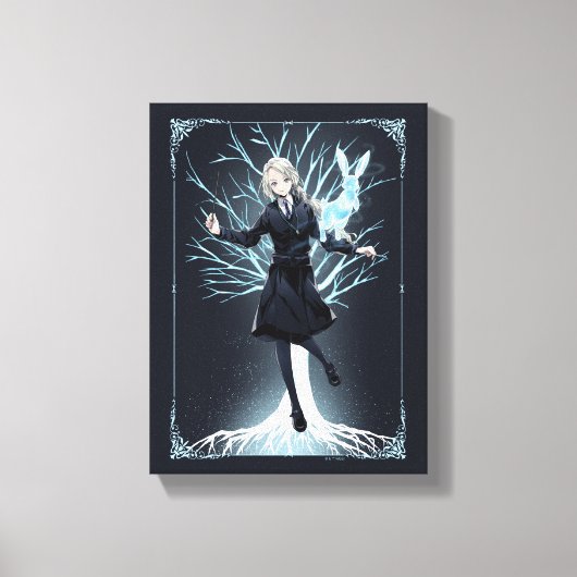 Anime Luna Lovegood's Konijn Patronus Canvas Afdruk (Voorkant)