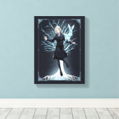 Anime Luna Lovegood's Konijn Patronus Canvas Afdruk (Insitu (Houten vloer))
