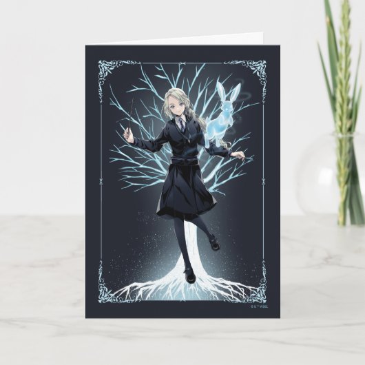 Anime Luna Lovegood's Konijn Patronus Kaart (Voorkant)