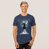 Anime Luna Lovegood's Konijn Patronus Tri-Blend Shirt (Voorkant volledig)