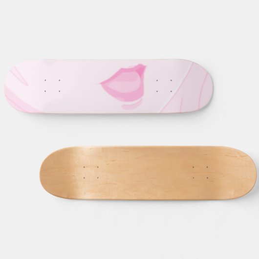 Anime Lush Lips Skateboard Deck (Horizontaal)