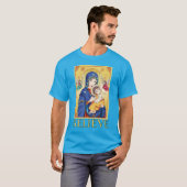 Anime Maagd Maria met Baby Jezus T-shirt (Voorkant volledig)