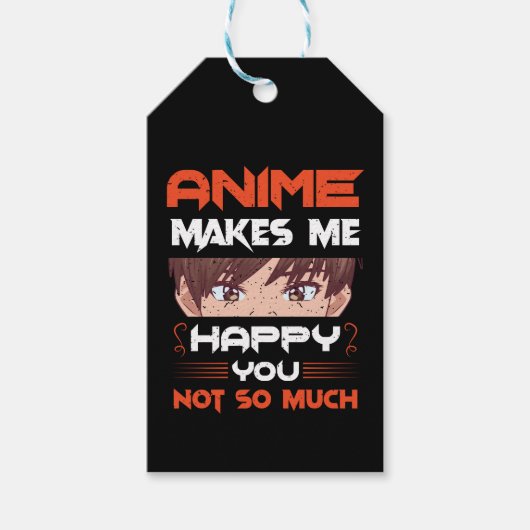 Anime maakt me blij dat je niet zo veel cadeaulabel (Voorkant)