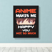 Anime maakt me blij dat je niet zo veel canvas afdruk (Insitu (Houten vloer))