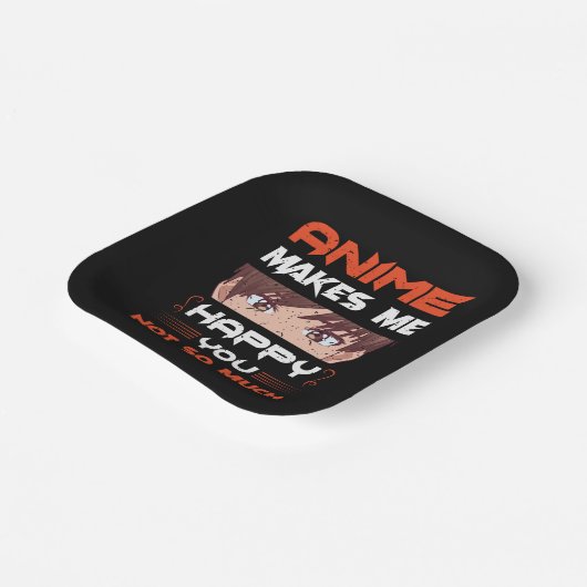 Anime maakt me blij dat je niet zo veel papieren bordje (Gebogen)