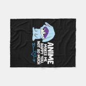 Anime maakt me blij je fleece deken (Voorkant (Horizontaal))