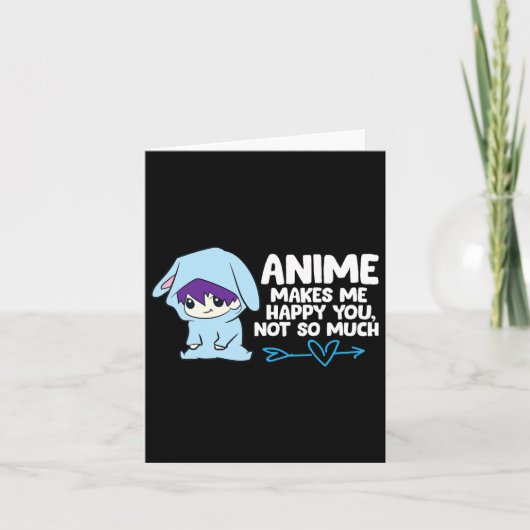 Anime maakt me blij je kaart (Voorkant)