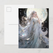 Anime Maan Prinses Fantasy Kunst Briefkaart (Voorkant / Achterkant)