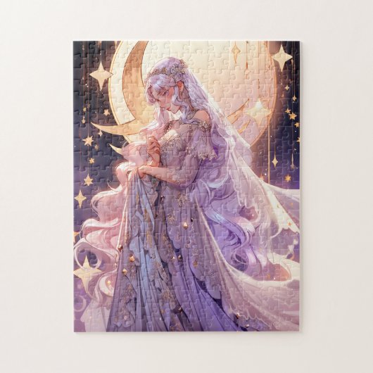 Anime Maan Prinses Fantasy Kunst Legpuzzel (Verticaal)