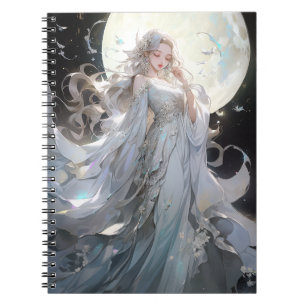 Anime Maan Prinses Fantasy Kunst Notitieboek