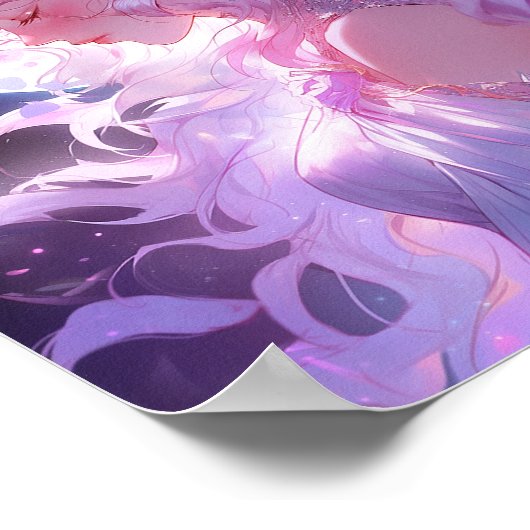 Anime Maan Prinses Fantasy Kunst Poster (Hoek)