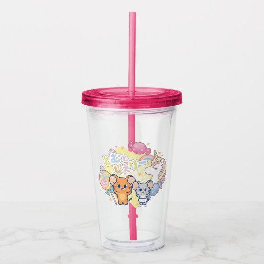 Anime Magical Candyland beroemd gemaakt door Jerry Acryl Drinkbeker (Voorkant)