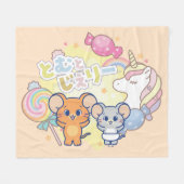 Anime Magical Candyland beroemd gemaakt door Jerry Fleece Deken (Voorkant (Horizontaal))