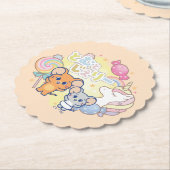 Anime Magical Candyland beroemd gemaakt door Jerry Kartonnen Onderzetters (Gekanteld)