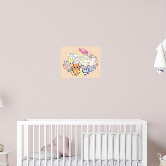 Anime Magical Candyland beroemd gemaakt door Jerry Poster (Kinderkamer 2)