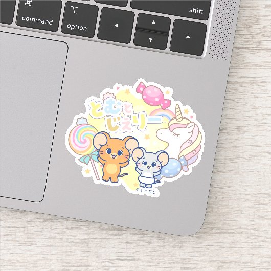 Anime Magical Candyland beroemd gemaakt door Jerry Sticker (Detail)