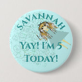 Anime Magical Days Birthday Party Ronde Button 7,6 Cm (Voorkant)