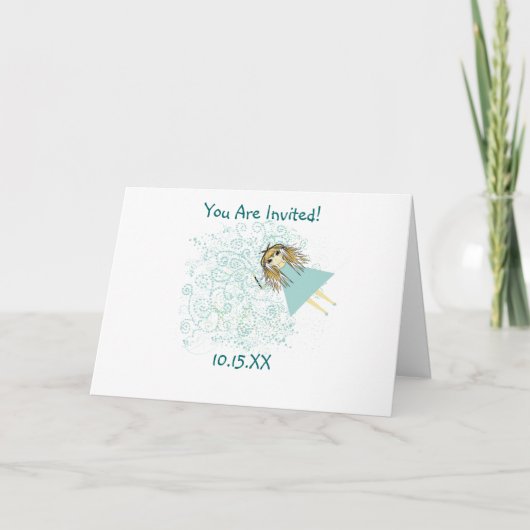 Anime Magical Days Fairy Birthday Party Bedankkaart (Voorkant)