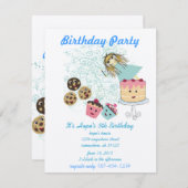 Anime Magical Days Invitation Birthday Party Kaart (Voorkant / Achterkant)