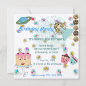 Anime Magical Days Invitation Birthday T-Shirts Kaart (Voorkant)