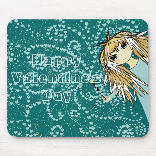 Anime Magical Valentijn MousePad Muismat (Voorkant)