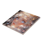 Anime Magisch Meisje Fantasy Kunst Tegeltje (Zijkant)