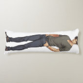 Anime Man Handsome Zaddy Lichaamskussen (Voorkant)