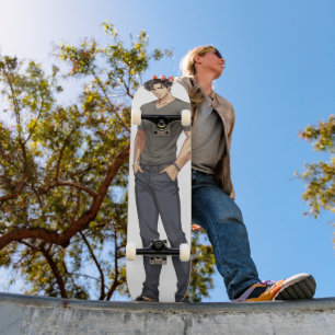 Anime Man Handsome Zaddy Persoonlijk Skateboard